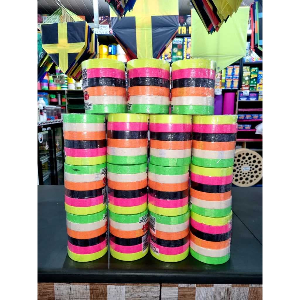 Fita Crepe florescente  Uso Geral 18mm x 30m
