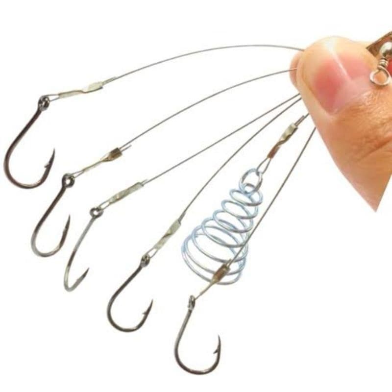 chuveirinho de aço para pesca kit com 10 unidades