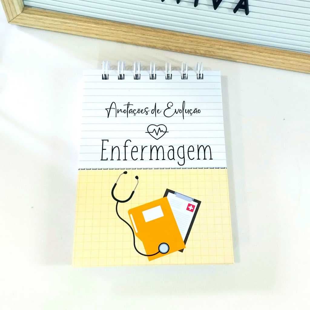 Bloquinho de anotações de Evolução do paciente para Técnicos de Enfermagem pronta entrega