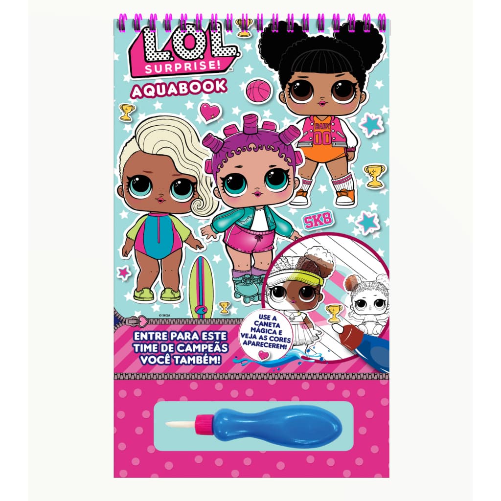 Aquabook LOL Surprise - com Caneta Mágica