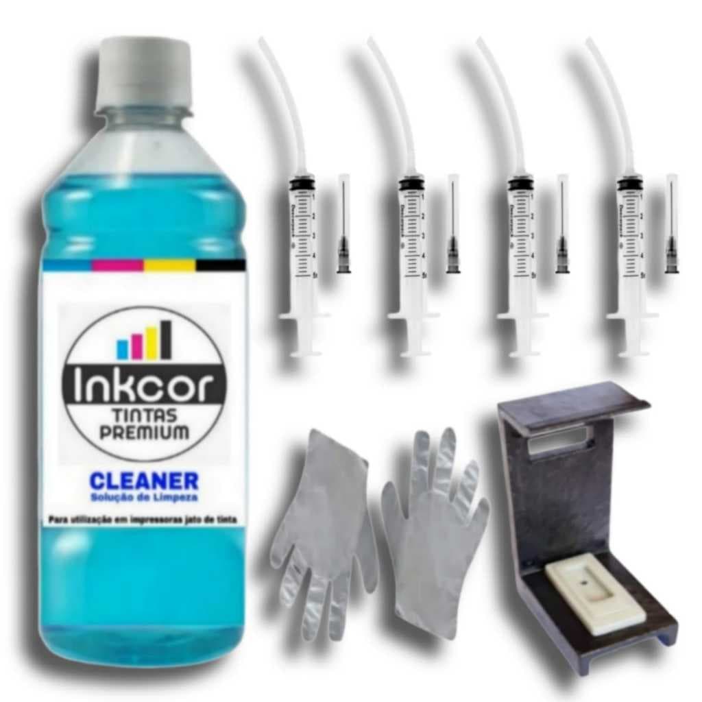 Kit Solução Limpeza Cleaner Cabeça Impressão Cartucho Bulk