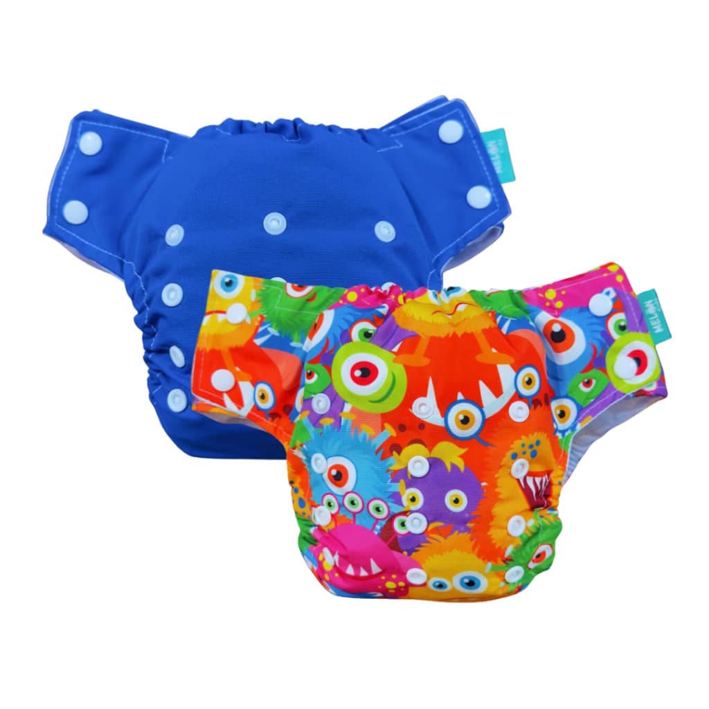 Várias Estampas - Fralda Ecológica Xxg Enxuta Reutilizável Lavável Ajustável Desfralde De Pano