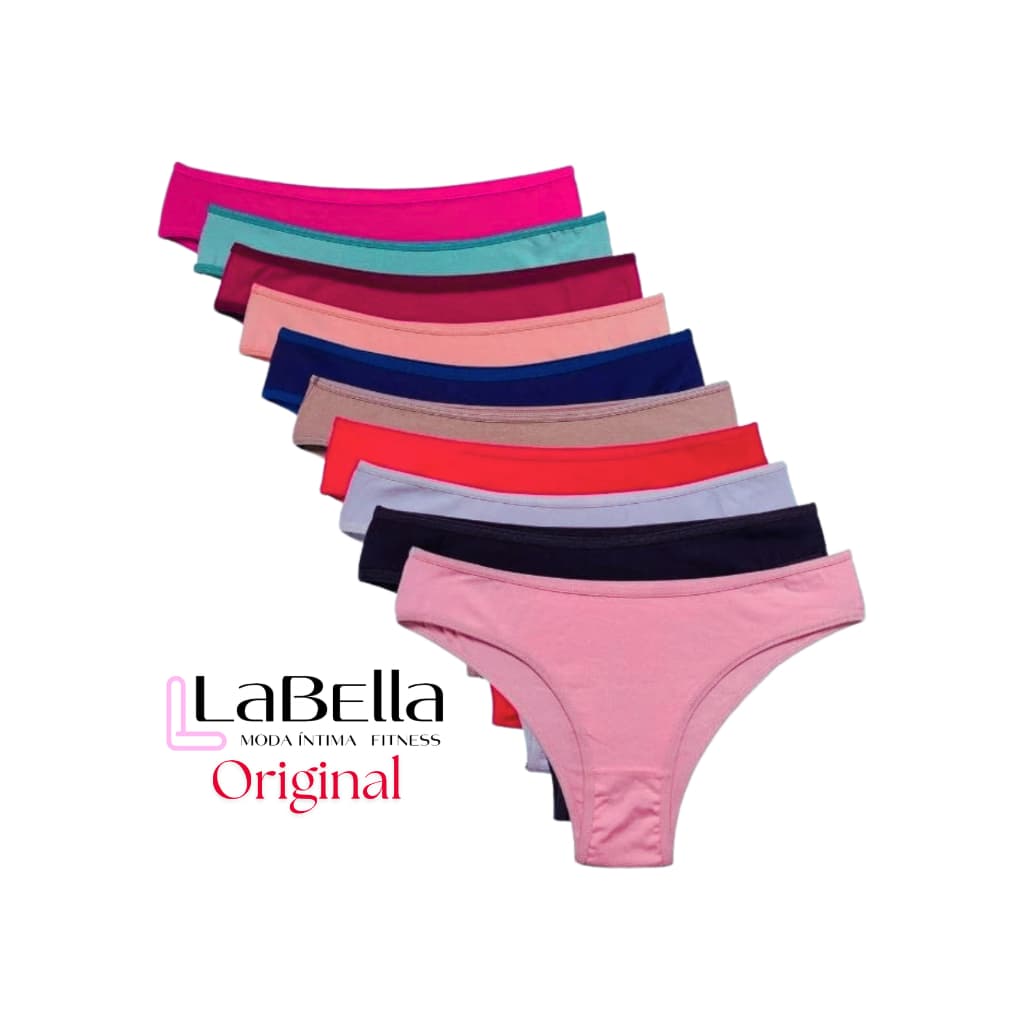 Kit 10 calcinha de Algodão Juvenil/Infantil Conforto 100% Algodão C-01