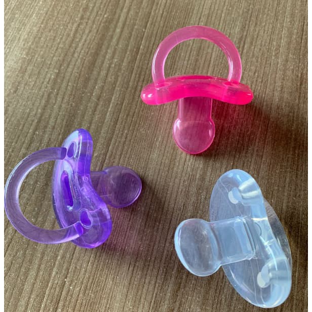 Kit Com 3 Chupetas de Silicone Pepeta Orto Fase 2 Menina