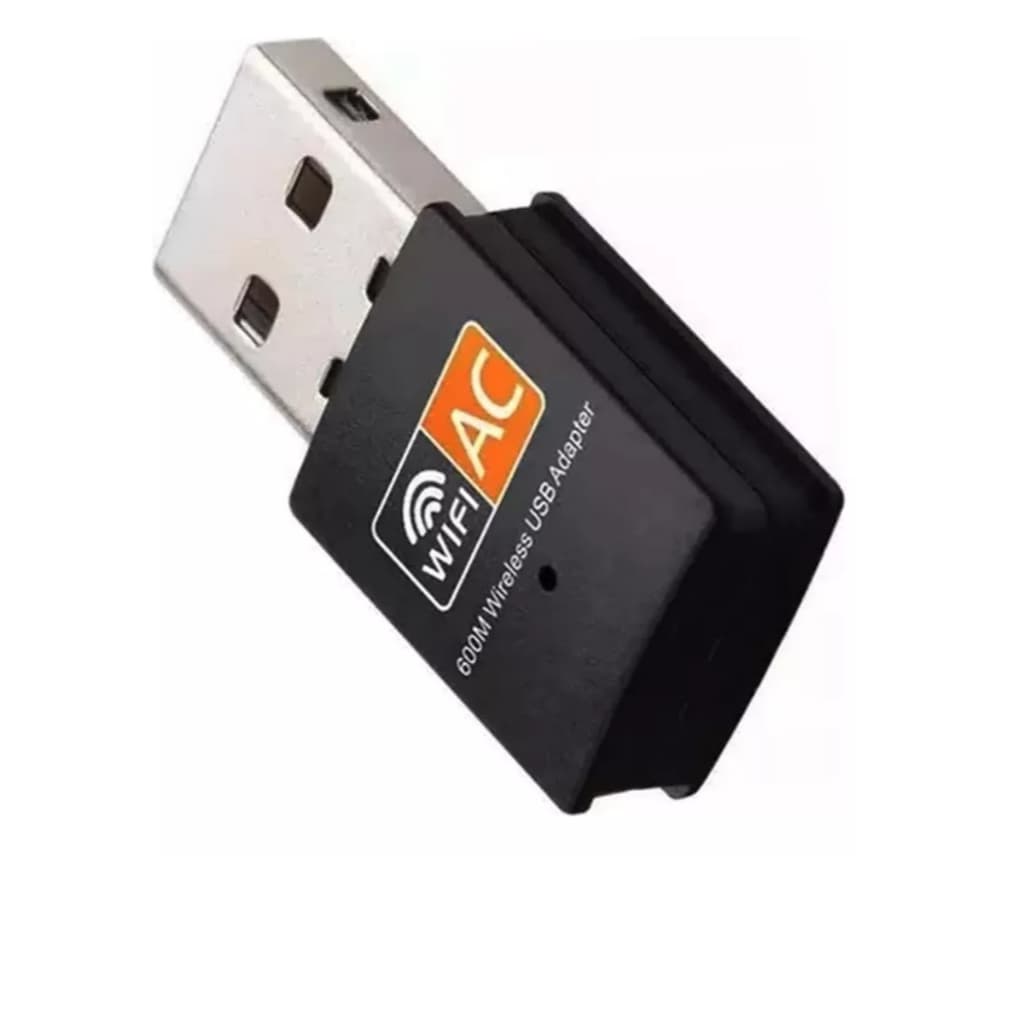 Adaptador Usb de Rede Wifi Dual Band 2.4 / 5ghz 600mbps Wireless 5g Ac Nota Fiscal