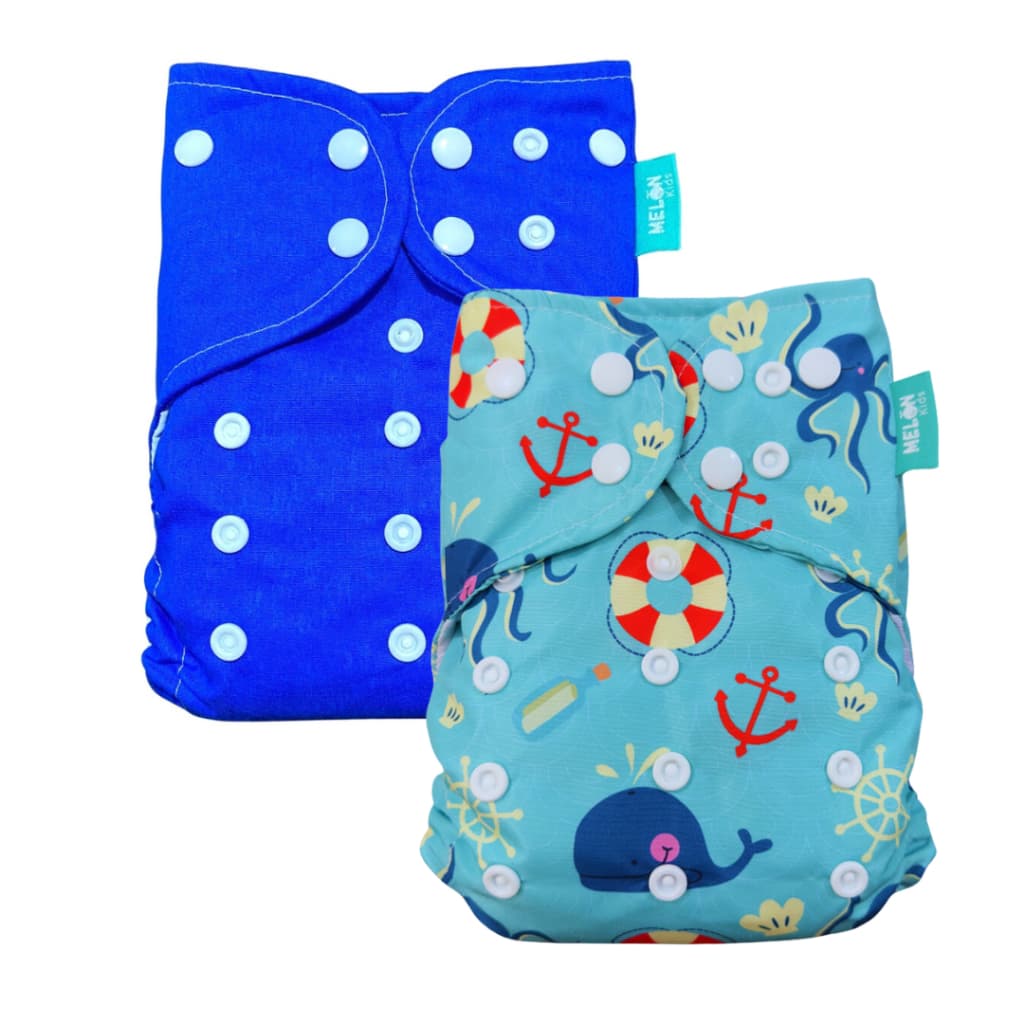 Várias Estampas - Fralda Ecológica Reutilizável Lavável Ajustável De Pano Tamanho Único De Bolso