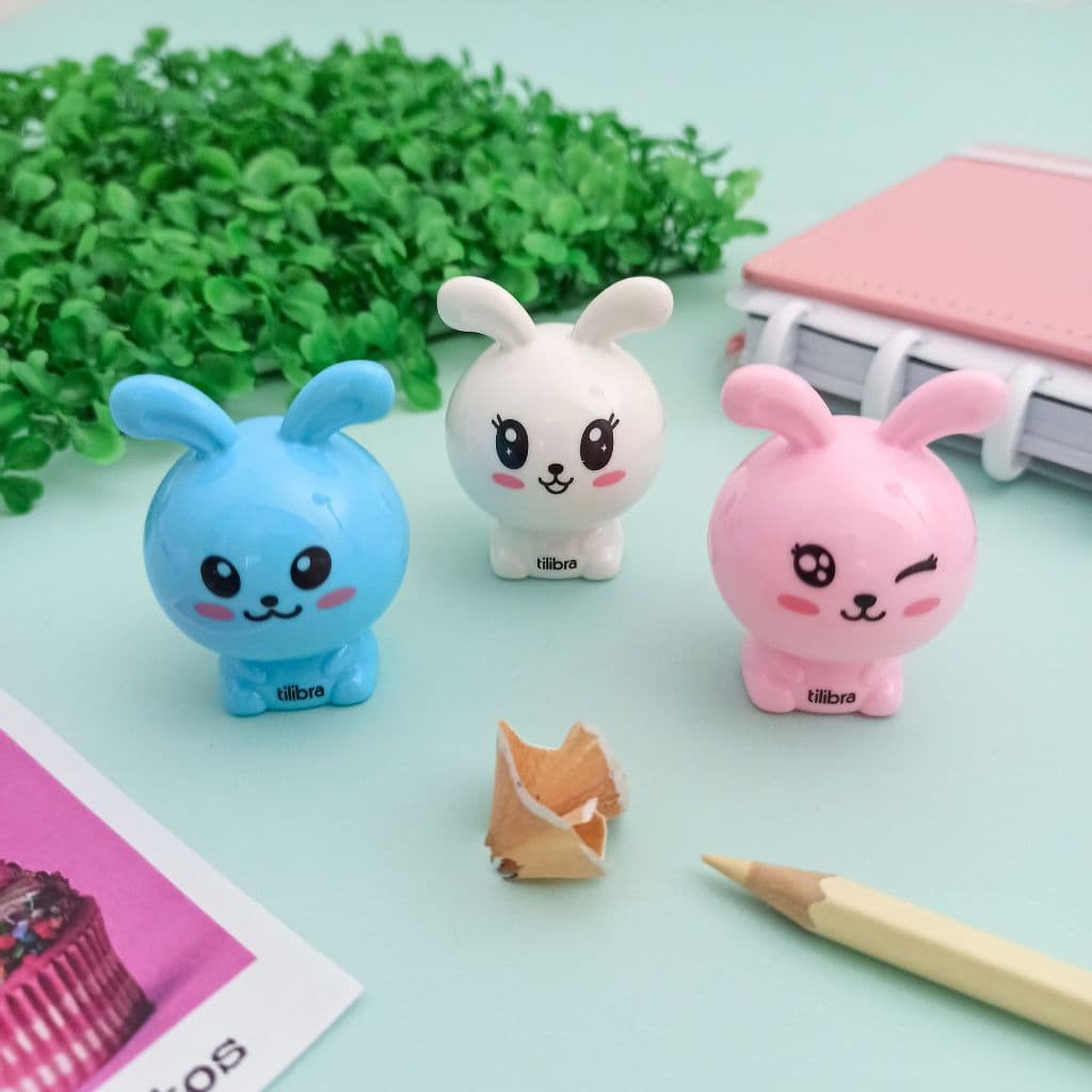 Apontador com Depósito Coelho Colorido  - Tilibra