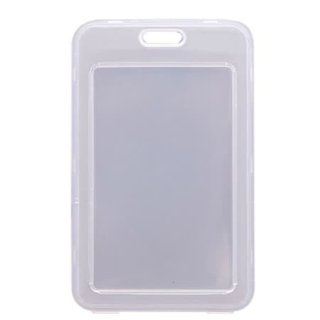 Porta Cartão Transparente Crachá Plástico/ Cartão de Ônibus/ Cartão Escolar