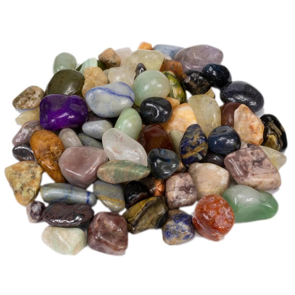 Pacote de Pedra Rolada Sortida Mista Natural Semi Preciosas