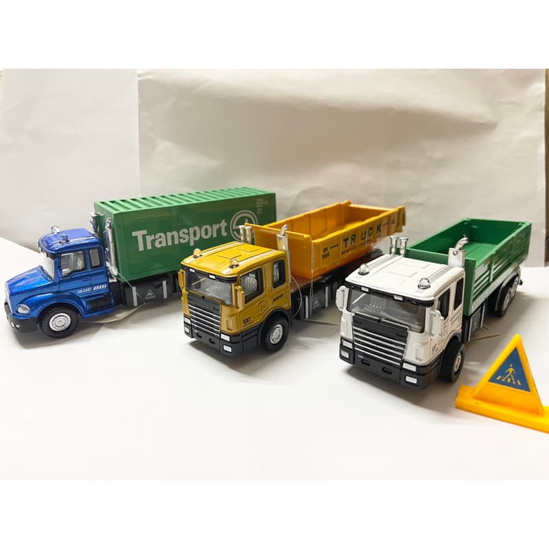 Caminhão de Construção De Ferro e a parte plástico fricção , miniatura para coleção