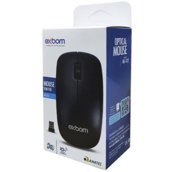 Mouse Sem fio MS-S22 2.4Ghz EXBOM
