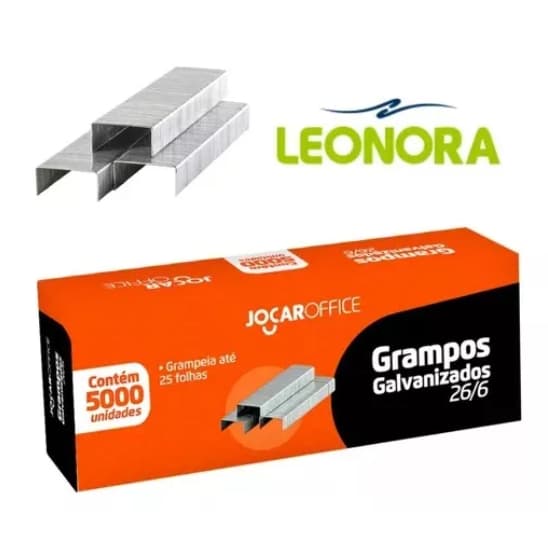 Grampo 26/6 Galvanizado C/5000 Unidades