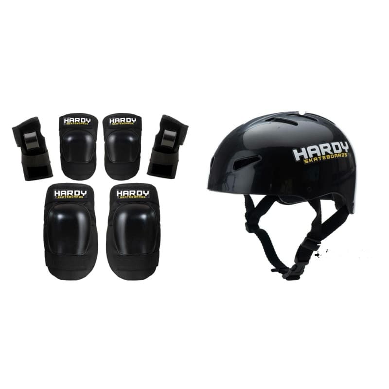 Kit de Proteção Slide + Capacete Completo para Skate Patins Patinete Bike