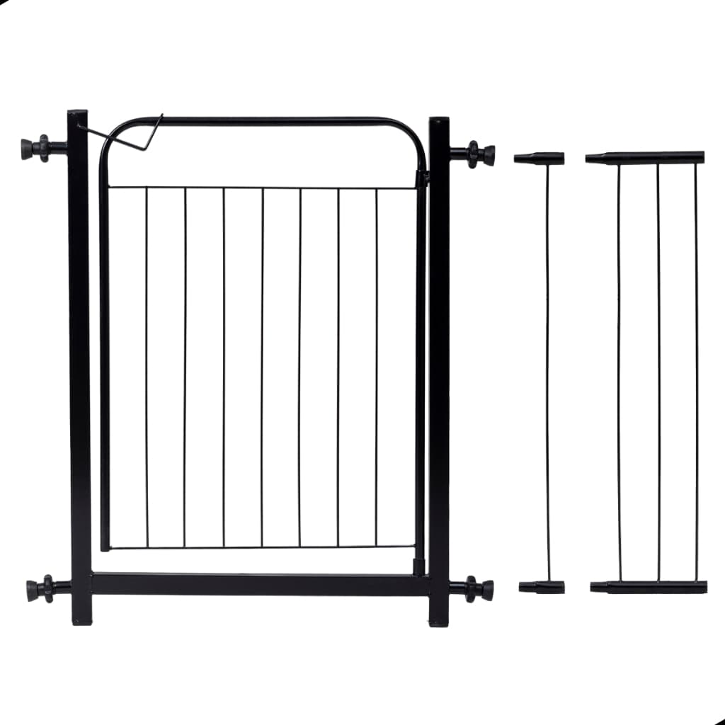 Grade 80cm A 105cm Portão Proteção Bebes Cachorro Pet Segura Preto
