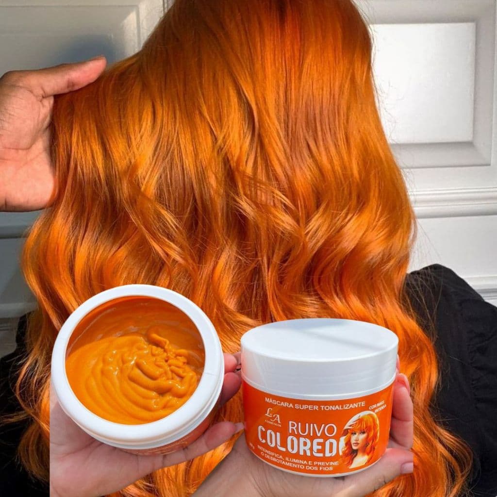 Tonalizante Ruivo Acobreado - S/ Amônia - Resultado 100% Natural La cosméticos 300g
