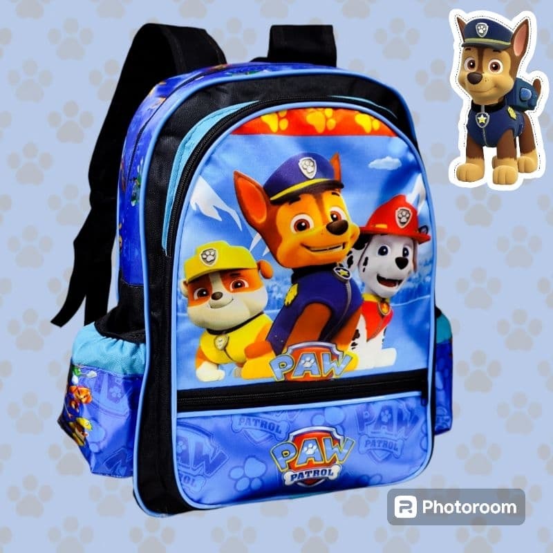 Mochila infantil escolar de costa patrulha canina menino mochila grande