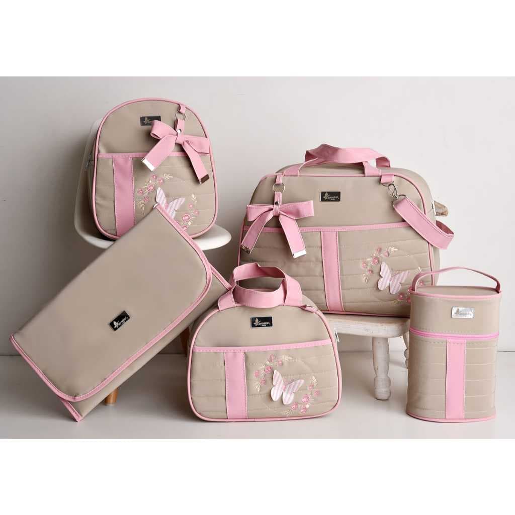 Kit Bolsa Maternidade Menino/Menina Mala de Luxo Juda Baby