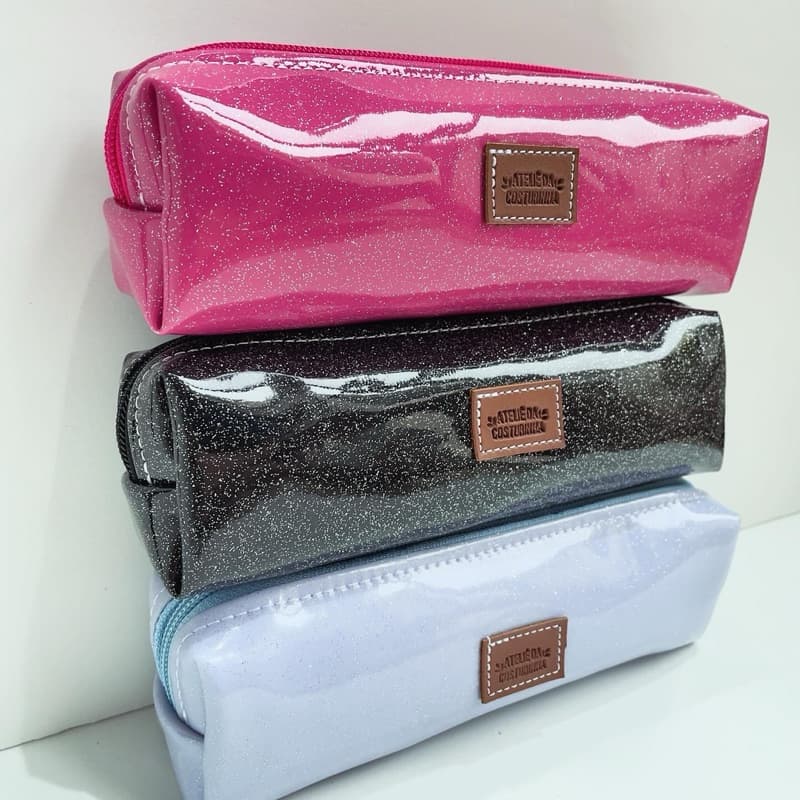 Estojo palito multifuncional, escolar, porta higiene bucal