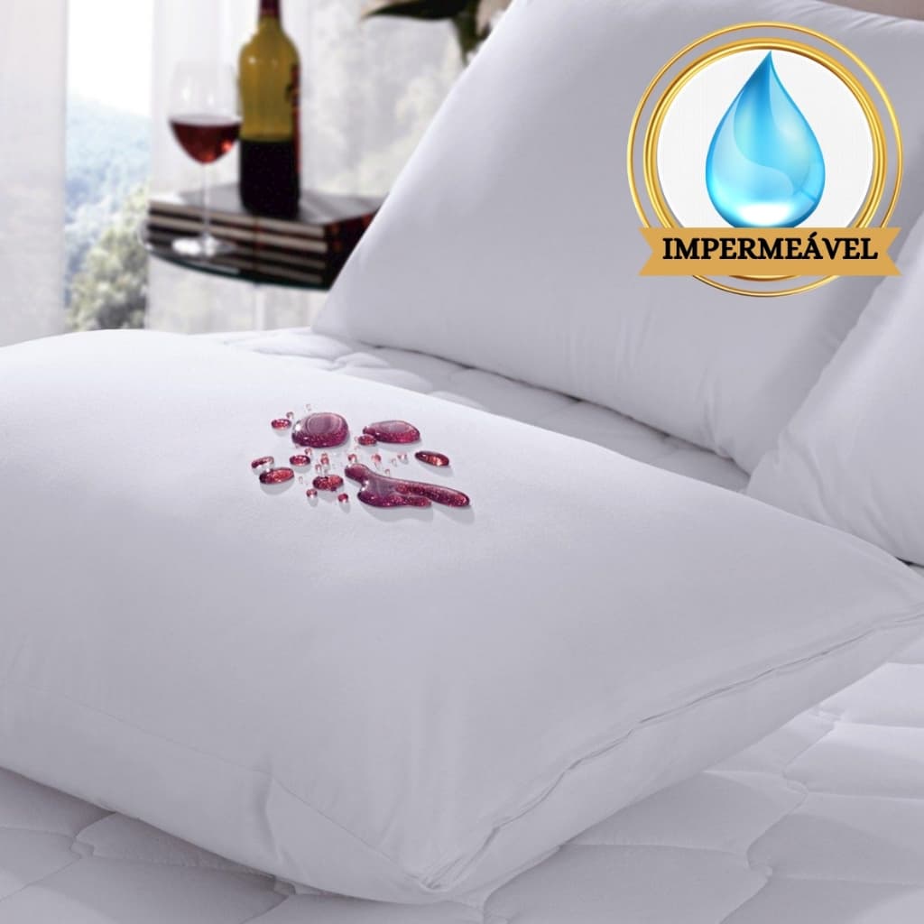 Capa De Travesseiro Protetor Impermeável Altenburg 50 x 70 com Zíper Não Faz Barulho