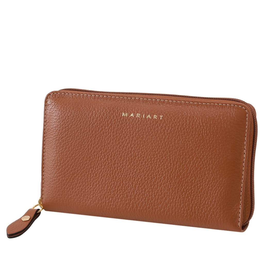 Carteira Feminina de Couro Bovino Legítimo c/ Zíper Mariart 604N