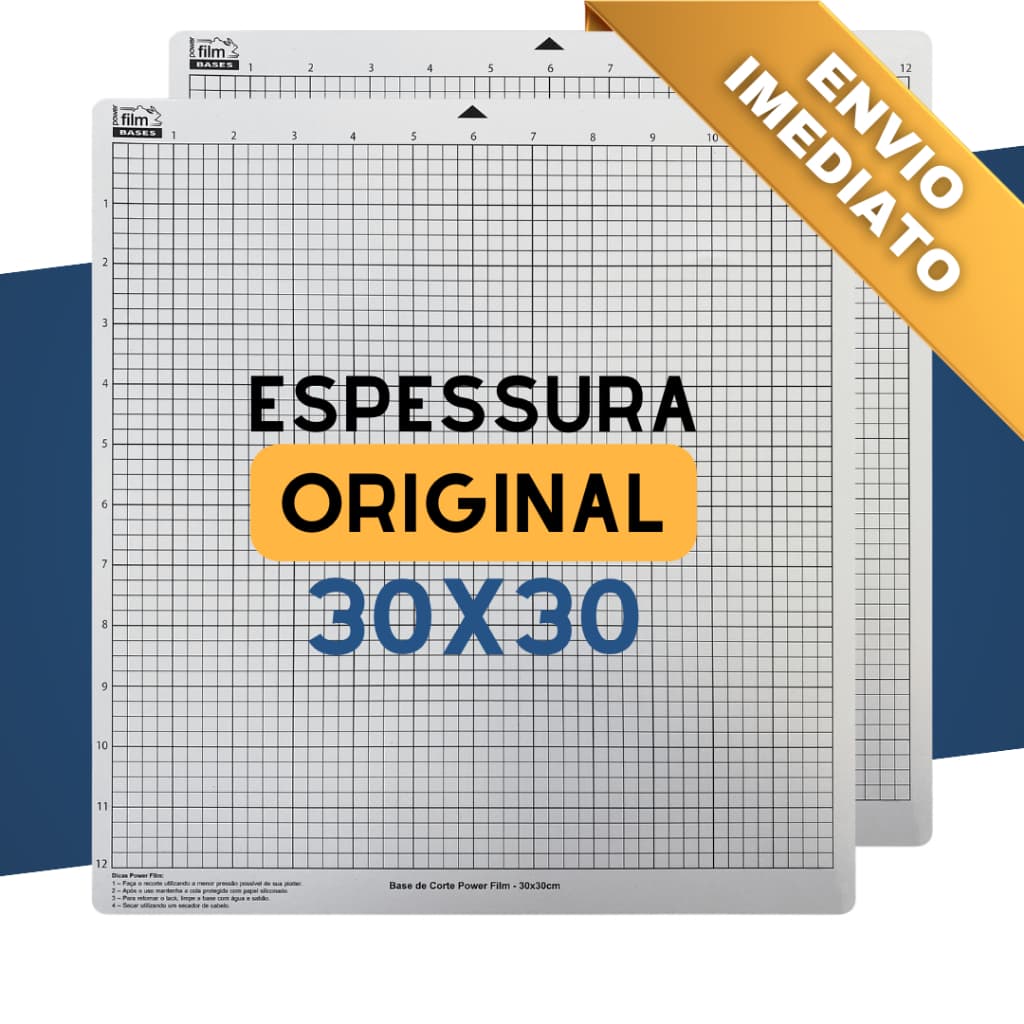 2 Base de Corte 30x30 Transparente Para Silhouette Cameo, Cameo 2 3 4, 4 Plus e 4 Pro - Com e Sem Cola