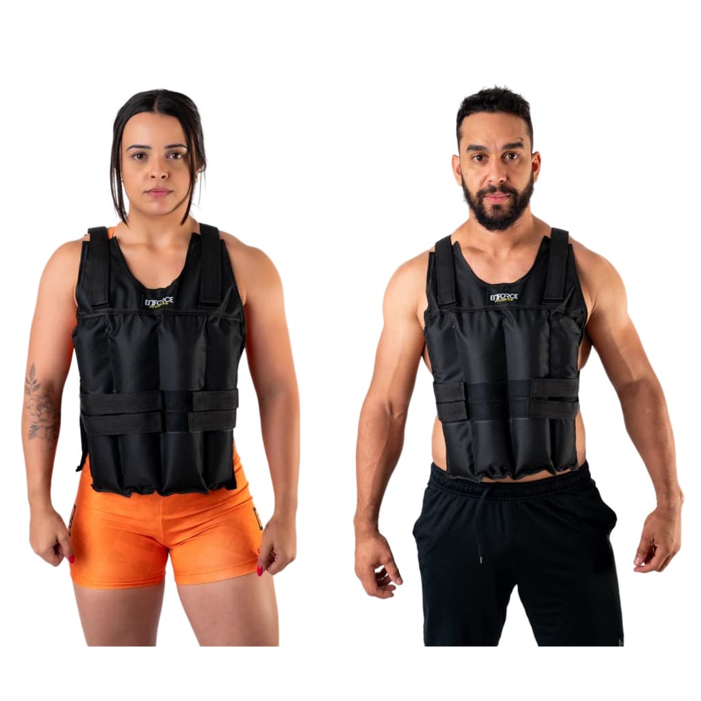 Colete De Carga Crossfit Funcional Ajustavel 10kg treinar em casa Academia Treino de força Agachamento Flexão