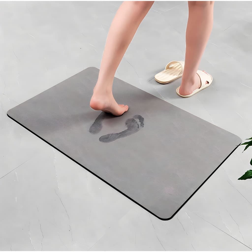 Tapete De Banheiro Secagem Rápida Em Terra Diatomácea