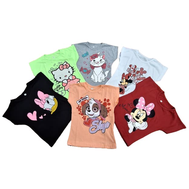 Kit 3 peças blusa Feminina Infantil Manga Japonesa