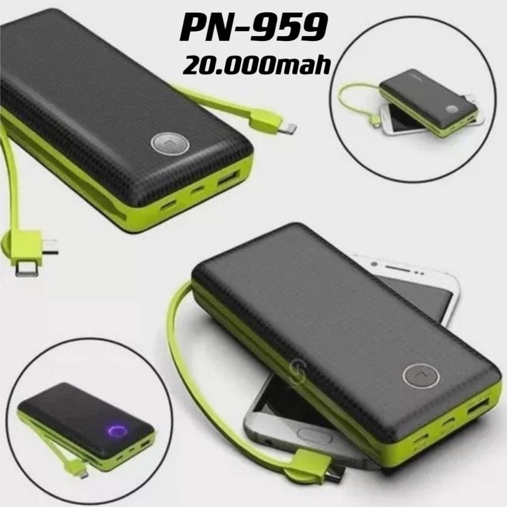 Carregador Portátil Bateria Power Bank 20000mah PN-959