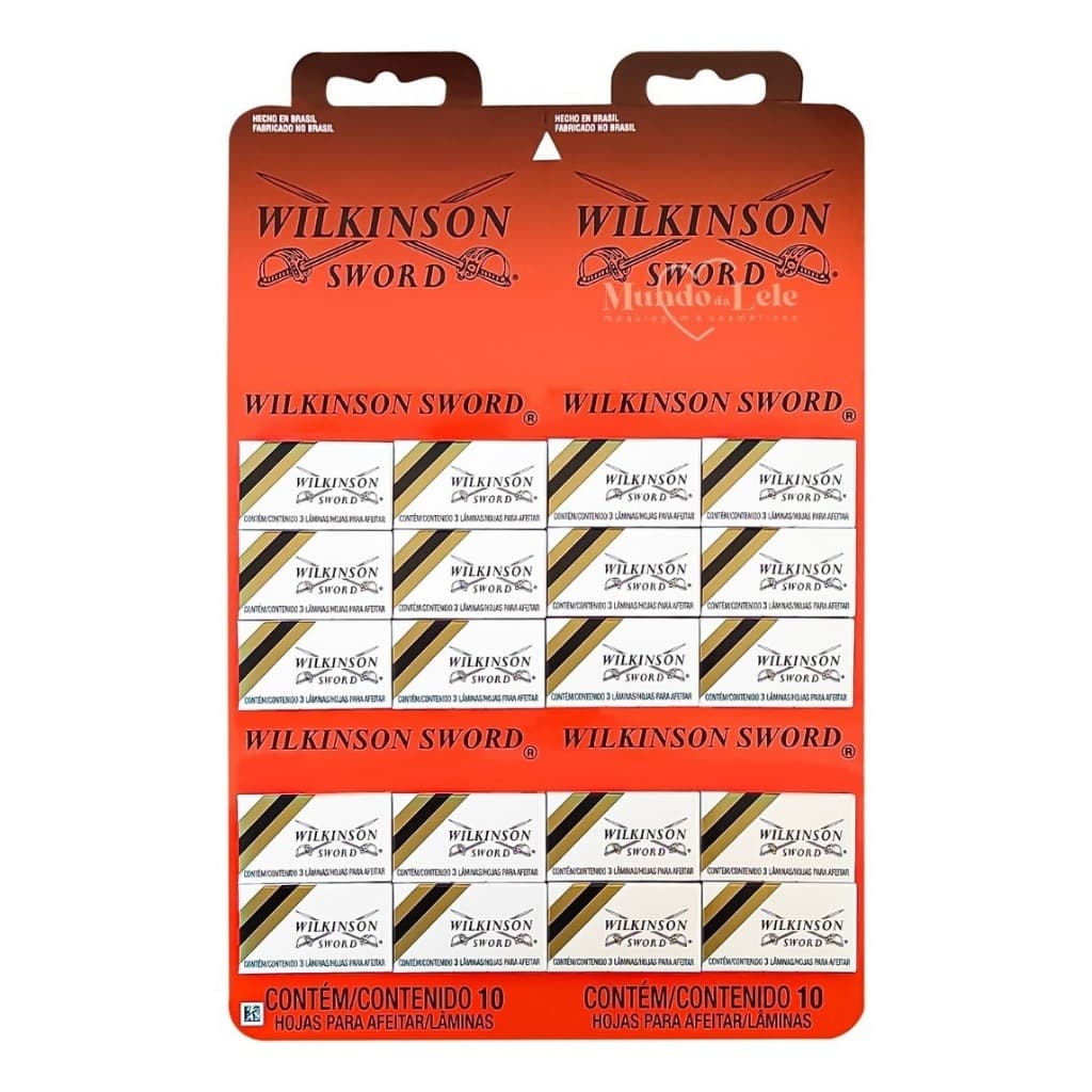 Lâmina De Barbear Gilete Wilkinson Original Cartelas