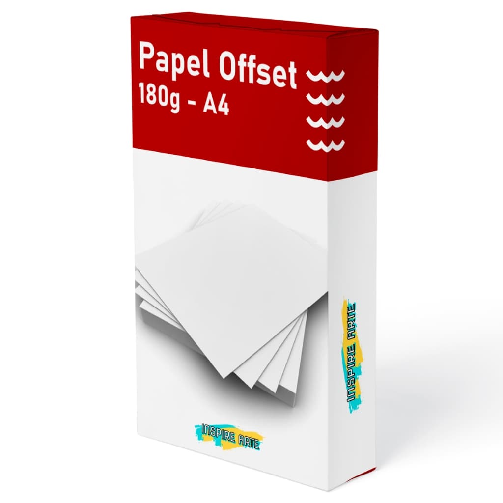 Papel Offset 180g Caixa Com 500 Folhas Tamanho A4