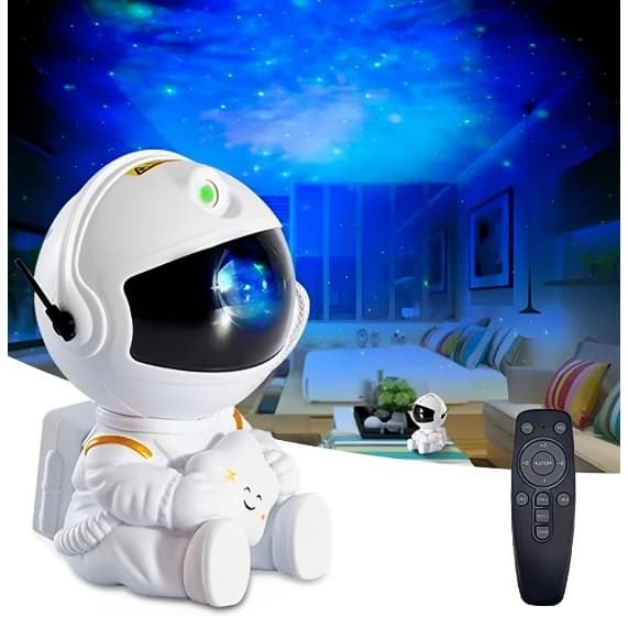 Mini Projetor De Luz Noturna Estrela De Astronauta Decoração Para Galáxia Luz De Luminária céu estrelado
