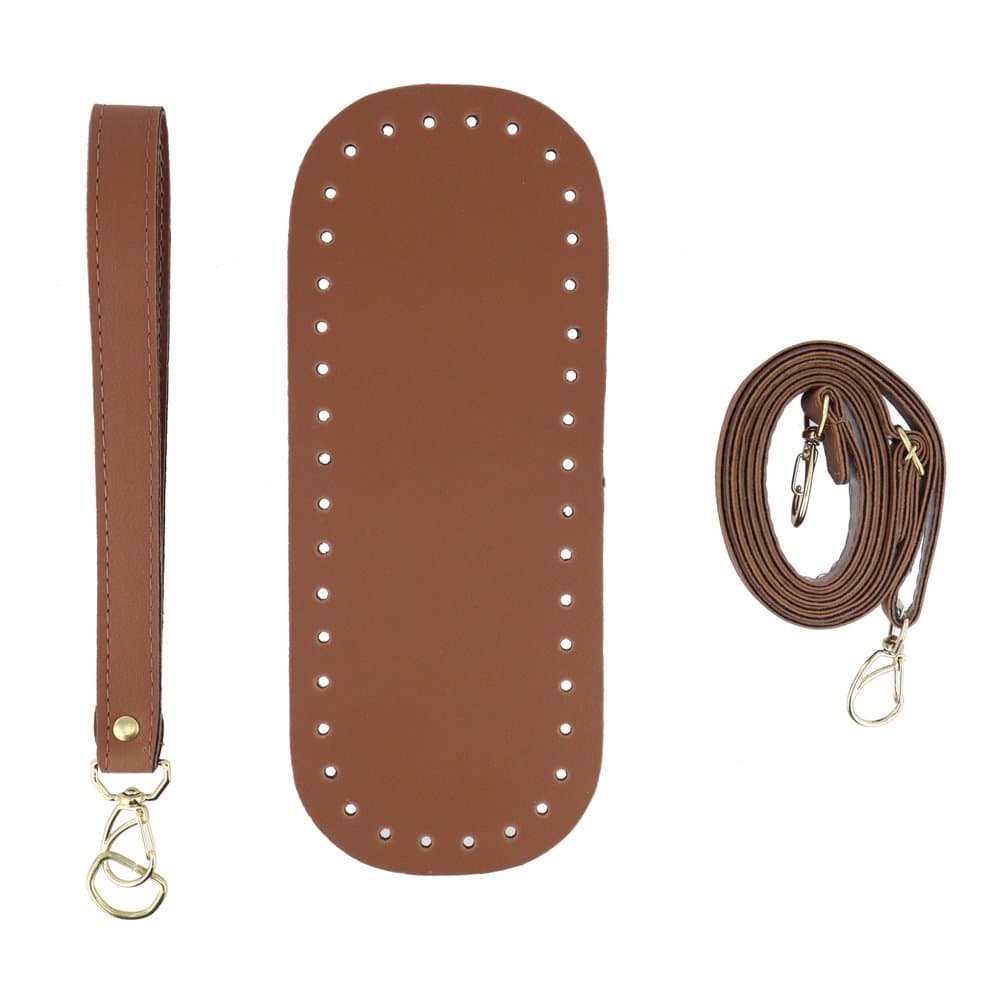 kit Fundo 25/10+ Alça + Alça de Mao Ideal para bolsas em crochê, macramê e trico e artesantatos