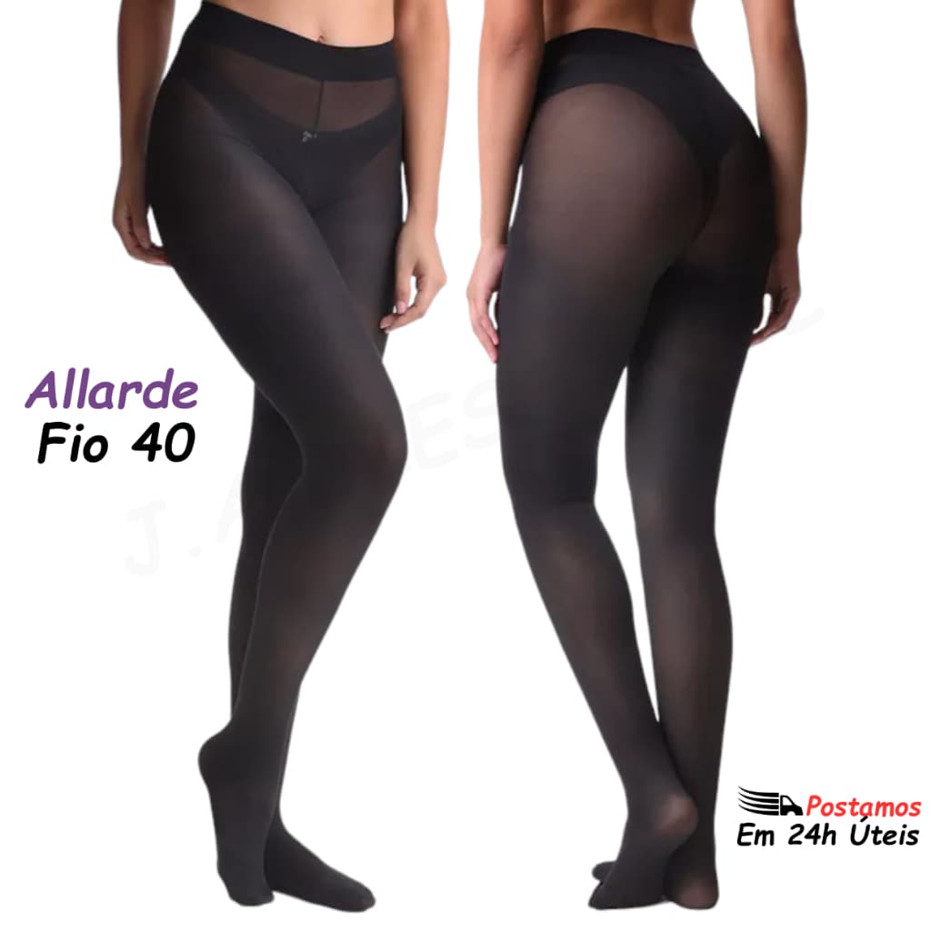 Meia Calça Fio 40 Opaca Allarde 80-10 Modernas Versáteis Moda Feminina