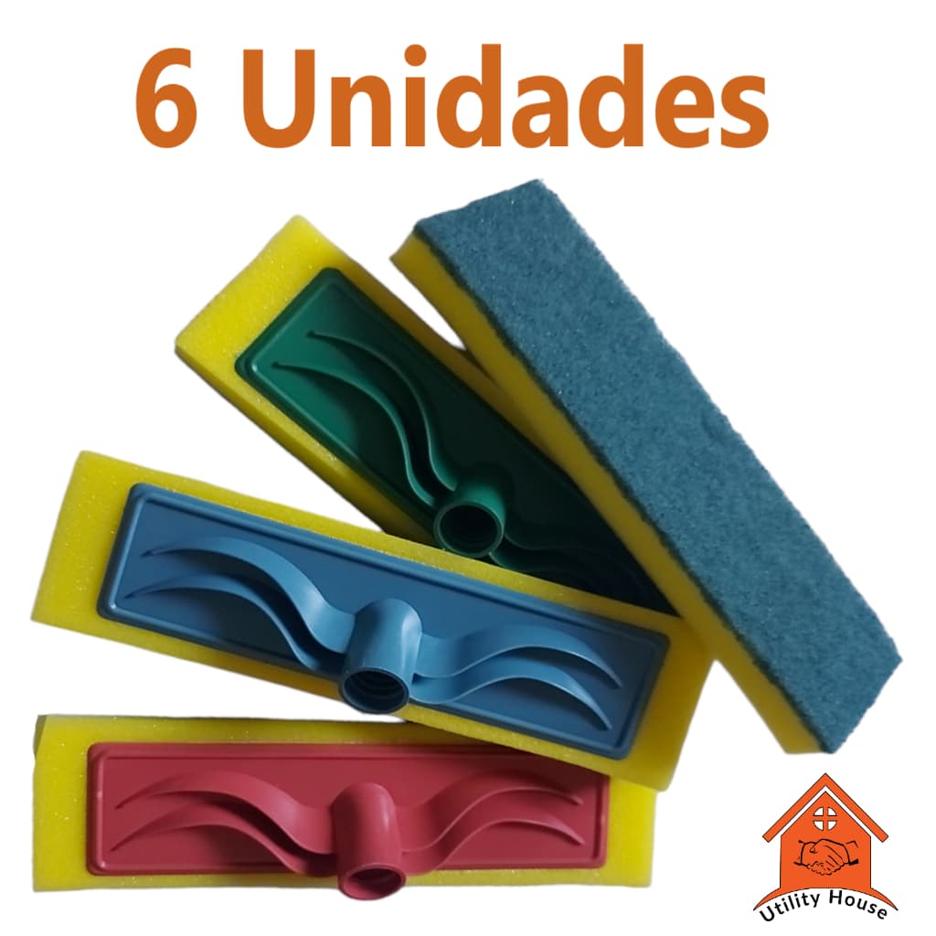 kit 6 Lava azulejo Rodo Abrasivo rodo de limpeza