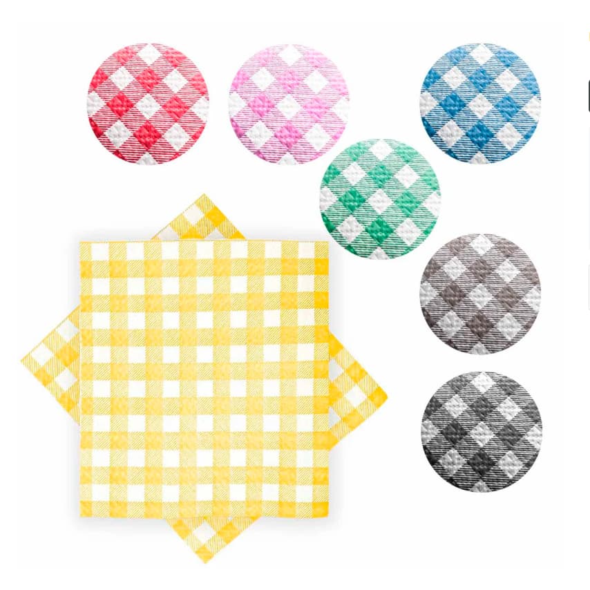 Guardanapo Papel Xadrez 50 Unidades Guardanapos Xadrez Festa Junina Decoração Festa Fazendinha