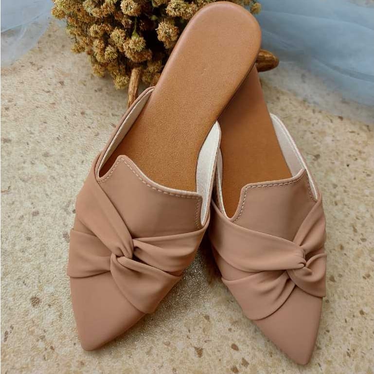 Mule Feminino Gota Serena Sapatilha Sapato Mocassim Muller Bico Fino Entrelaçado