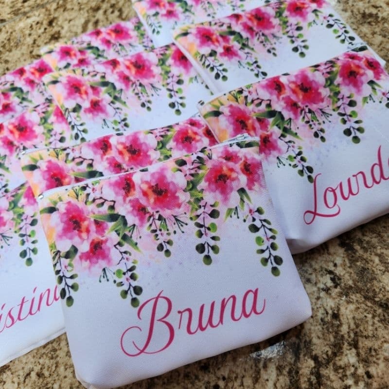 20 Necessaire Personalizada LUXO/ Bolsa Personalizada / Lembrancinha Personalizada