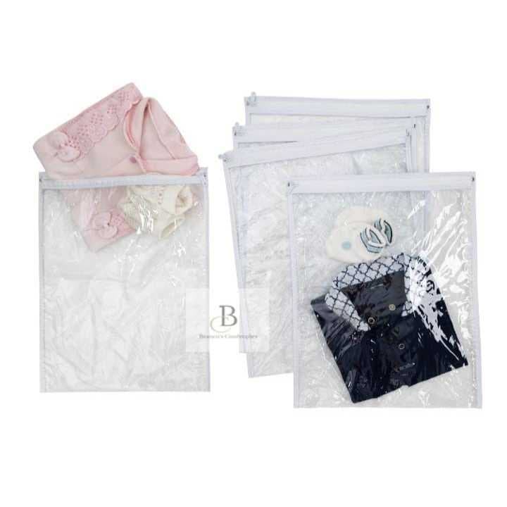 Kit 10 Saquinhos Maternidade Multiuso Organizador Nécessaire Envelope Com Zíper