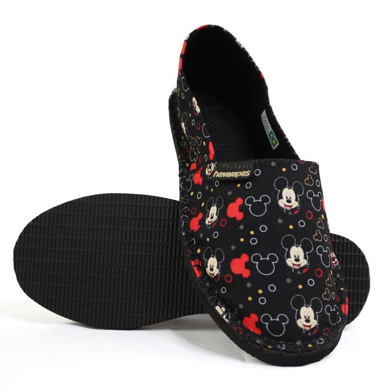 Alpargatas Sapatilha Espadrille MICKEY MINNIE Infantil e Adulto