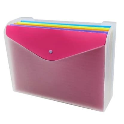 Arquivo Pasta Envelope Coloridos Dello Full Color - Kit C/-pasta A4,pasta organizadora-Papelaria.