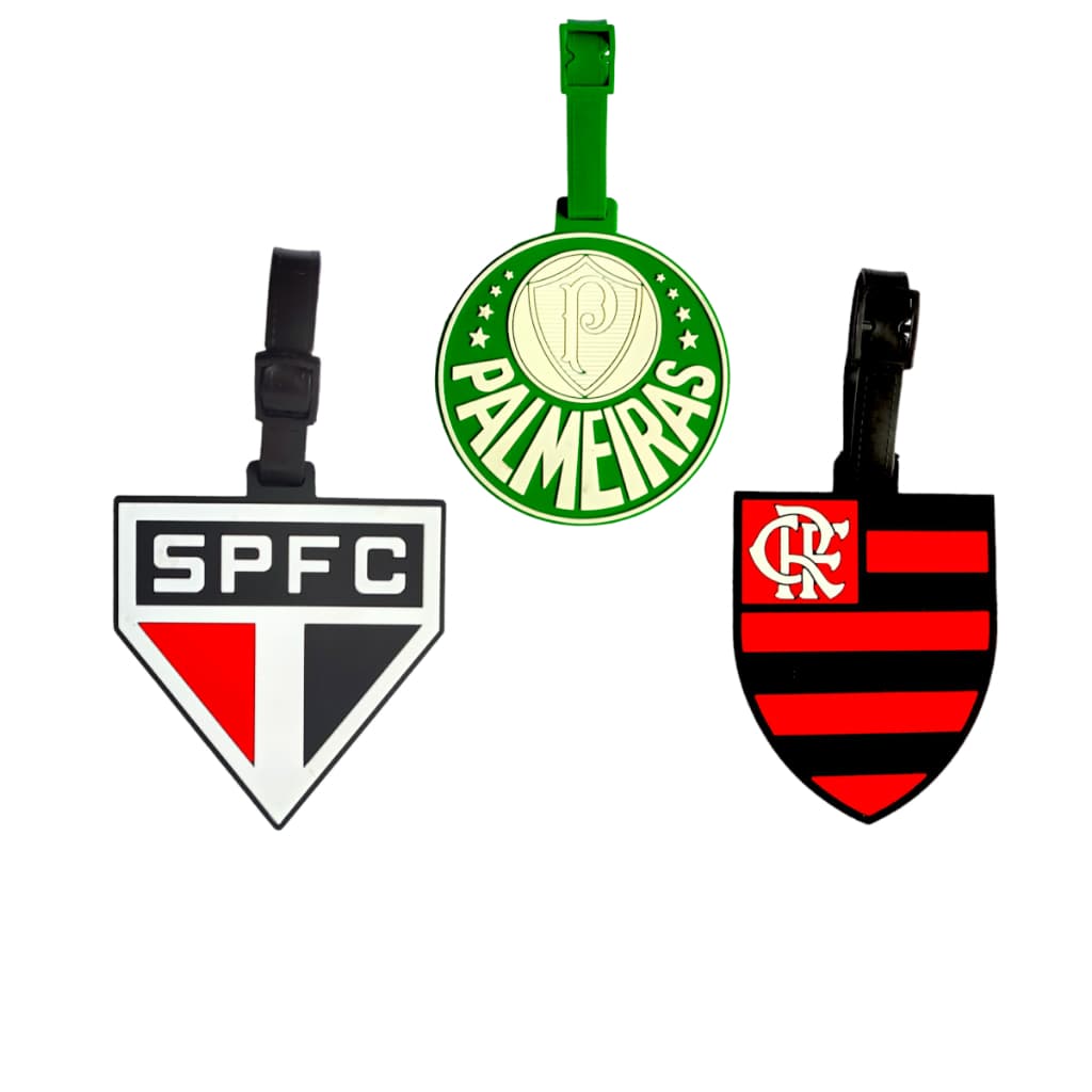 Tag Emborrachada para Bagagem Malas de Viagens Mochila Escolar Porta Identificação Diversos Modelos Adulto e Infantil