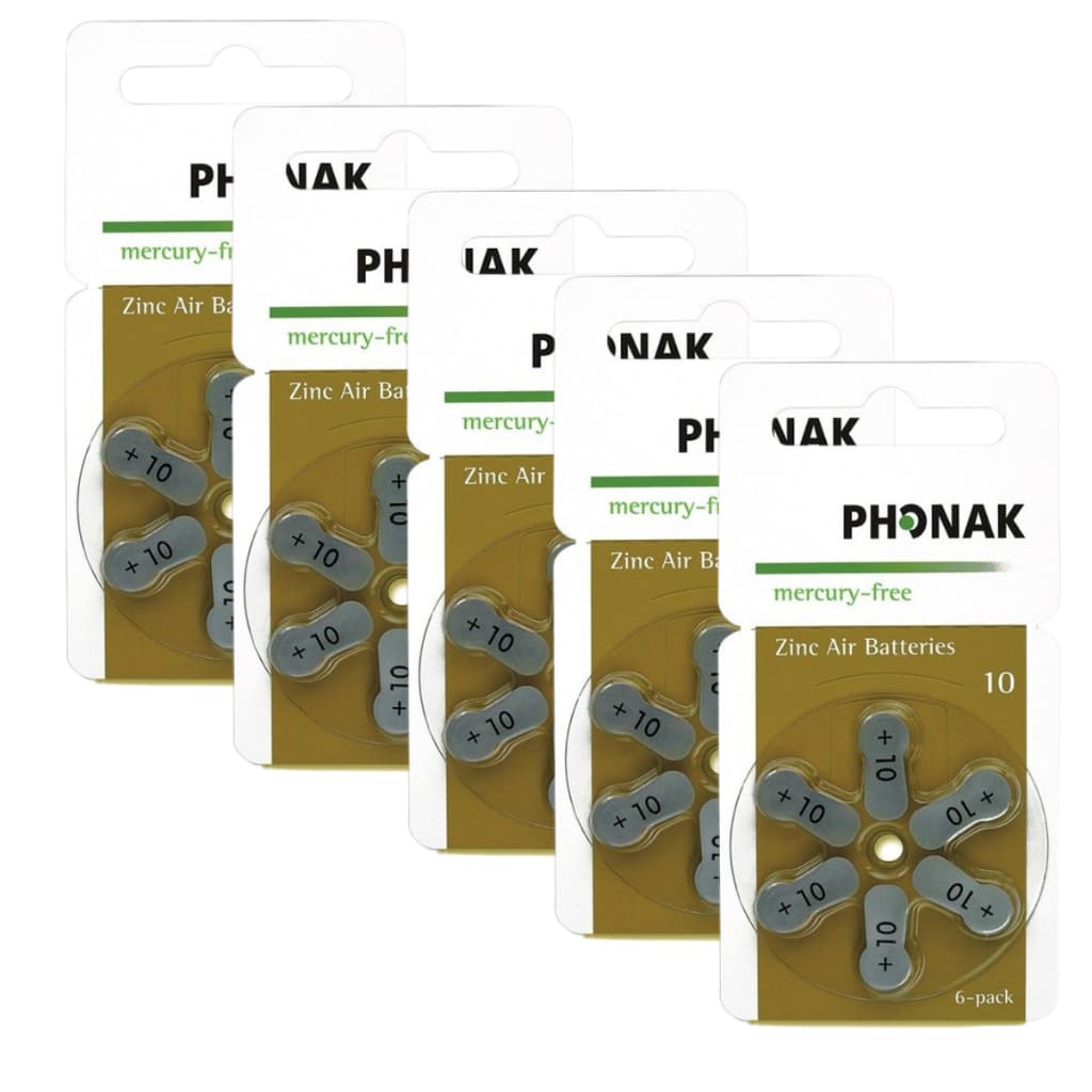 30 Baterias Aparelho Auditivo P10 PR70 - PHONAK