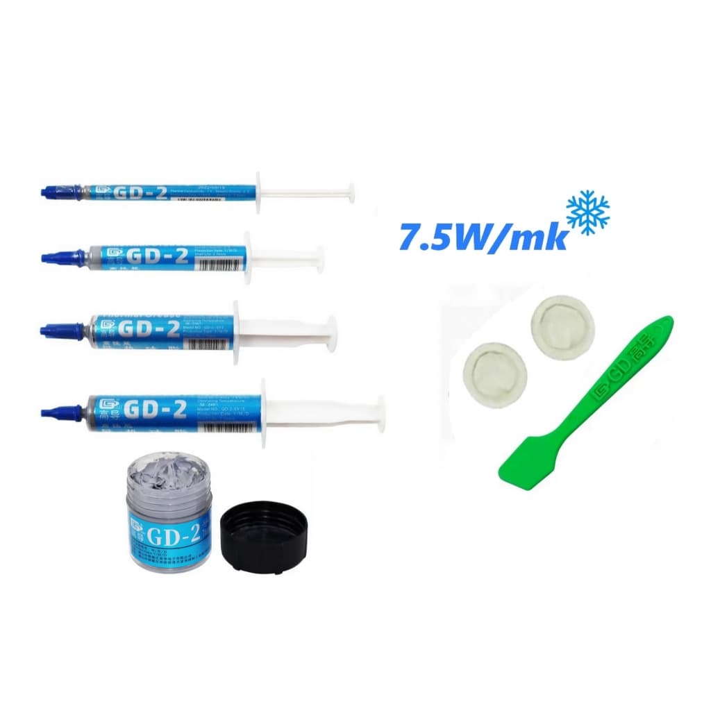 Pasta Térmica Gd-2 7.5W/mk 1g 3g 7g 15g 30g Videogame Placas de vídeo Computador Notebook + Espátula