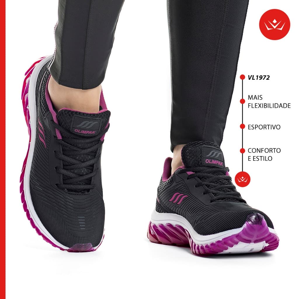 Tênis Feminino Olimpak Esportivo Caminhada Treino