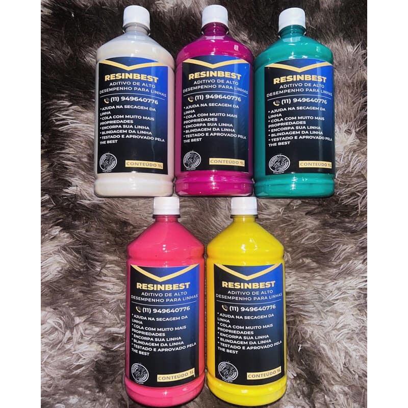 Resina Acrílica para linha 1.1KG - Aditivo de alto desempenho. (COLA RESINADA 2 em 1)