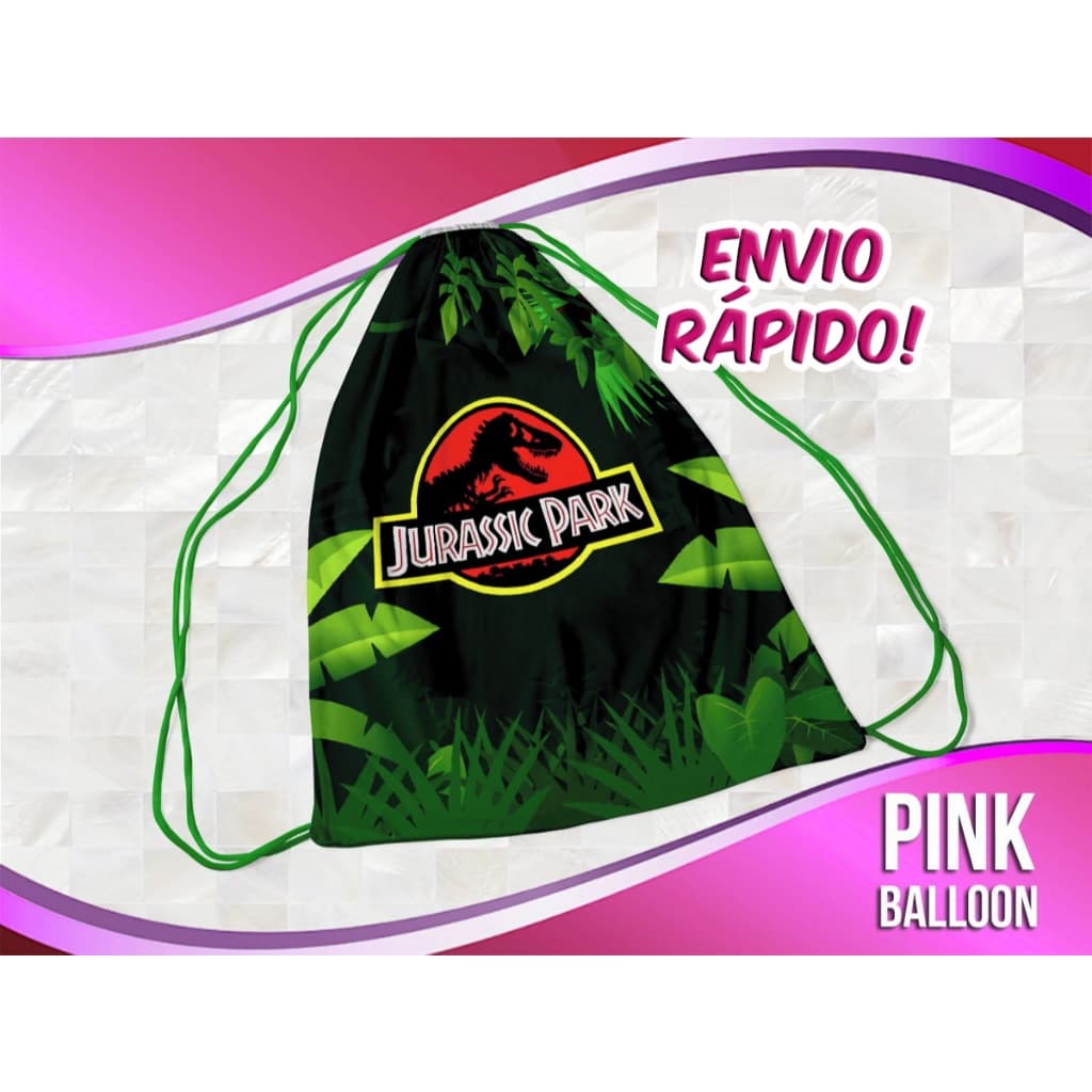 MOCHILINHA JURASSIC PARK 1 (ENVIO RÁPIDO) - SACOLINHA LEMBRANCINHA
