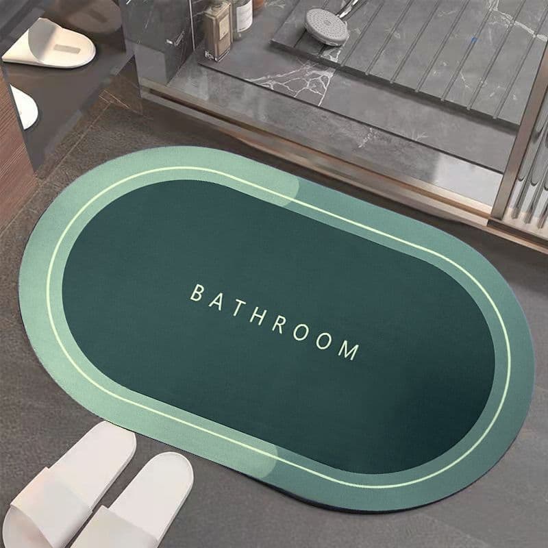 Tapete Antiderrapante de Banheiro Absorvente com Secagem Rápida, Chuveiro Lavabo 38x58cm