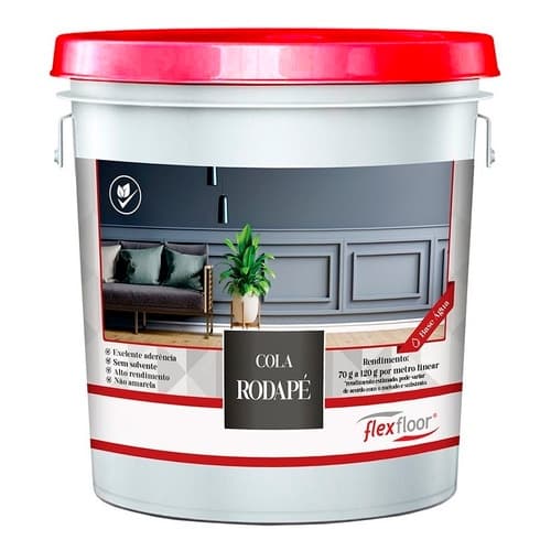 Cola Rodapé Flexfloor Balde 1,5kg