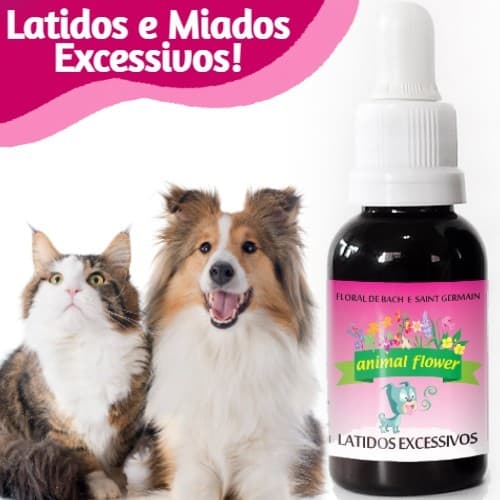 Floral de Bach Animal Pet Latidos e Miados Caes Gatos 30ML